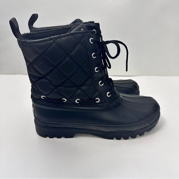Sperry Top-Sider Quilted Waterproof Gosling Duck Boot, Black Sz 7 - Picture 5 of 13